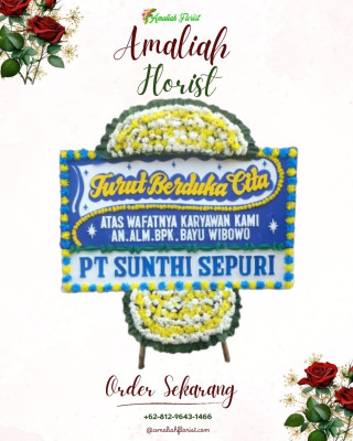 Papan Bunga Duka di Kutawaringin